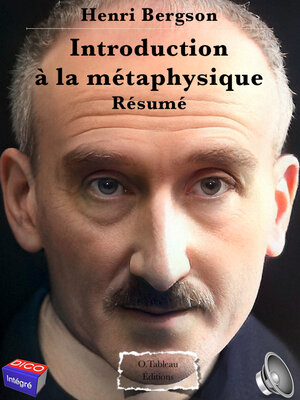 cover image of Henri Bergson--Introduction à la métaphysique--Résumé